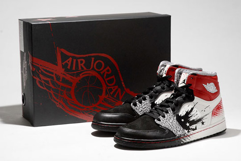 AIR JORDAN 1 RETRO DAVE WHITE WINGS OF THE FUTURE 6
